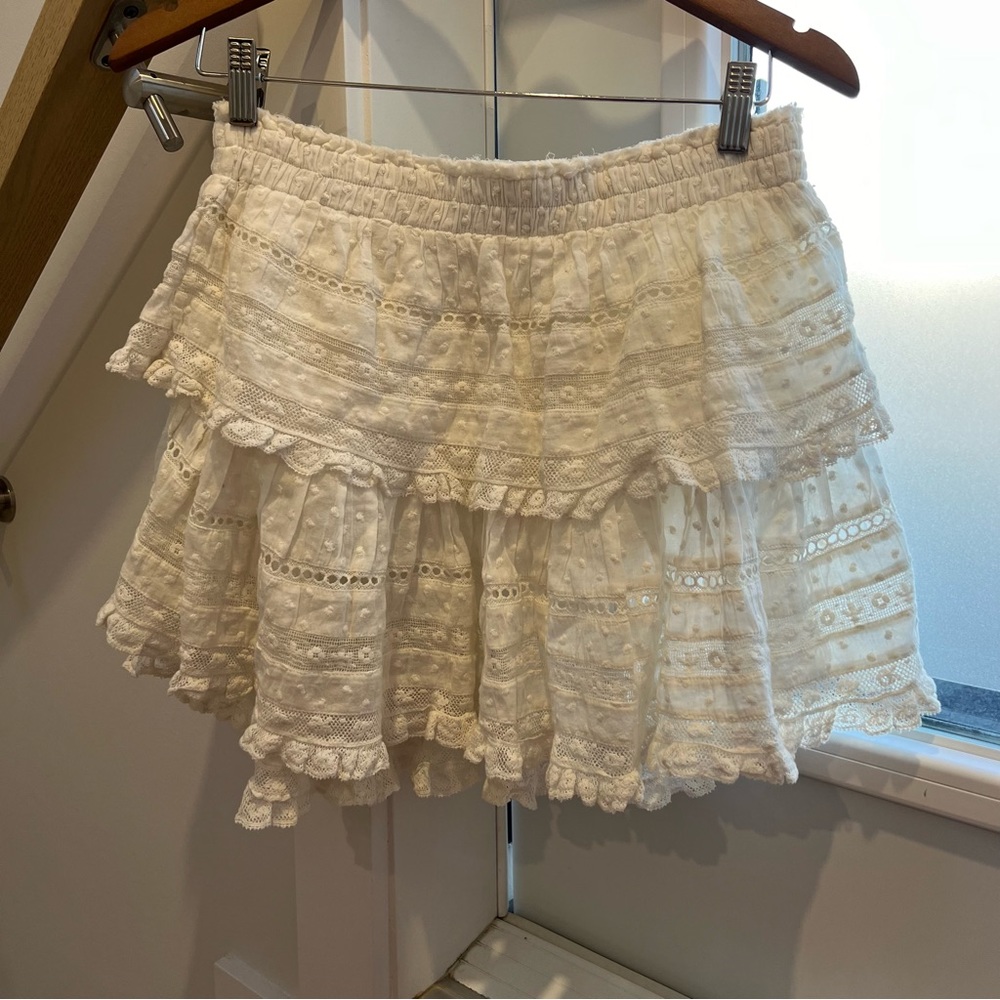 COPY - Off White LoveShackFancy Mini Skirt.  Size M